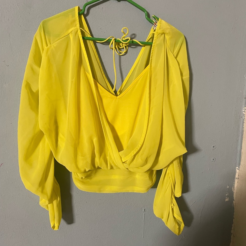 Spectacular Yellow Blouse